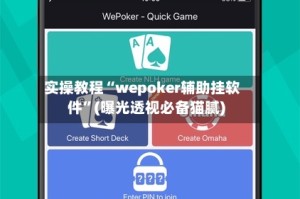 实操教程“wepoker辅助挂软件”(曝光透视必备猫腻)