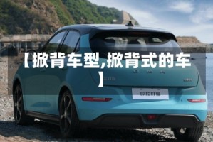 【掀背车型,掀背式的车】