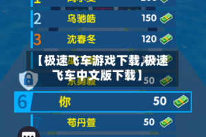 【极速飞车游戏下载,极速飞车中文版下载】