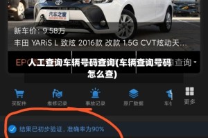 人工查询车辆号码查询(车辆查询号码怎么查)