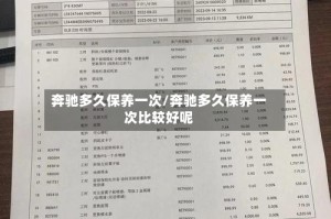 奔驰多久保养一次/奔驰多久保养一次比较好呢