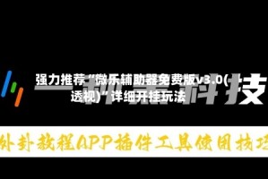 强力推荐“微乐辅助器免费版v3.0(透视)”详细开挂玩法