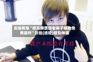 实操教程“微乐陕西捉老麻子辅助免费插件”开挂(透视)辅助神器