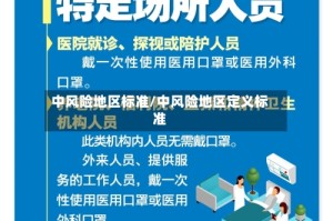 中风险地区标准/中风险地区定义标准