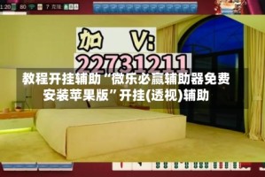 教程开挂辅助“微乐必赢辅助器免费安装苹果版”开挂(透视)辅助