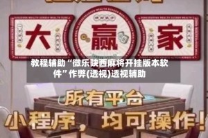 教程辅助“微乐陕西麻将开挂版本软件”作弊(透视)透视辅助