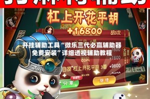 开挂辅助工具“微乐三代必赢辅助器免费安装”详细透视辅助教程