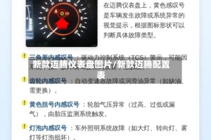 新款迈腾仪表盘图片/新款迈腾配置表