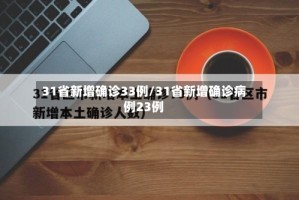 31省新增确诊33例/31省新增确诊病例23例