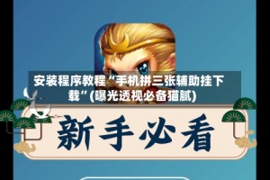 安装程序教程“手机拼三张辅助挂下载”(曝光透视必备猫腻)