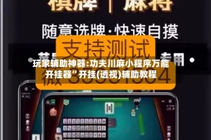 玩家辅助神器:功夫川麻小程序万能开挂器”开挂(透视)辅助教程
