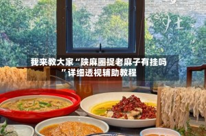 我来教大家“陕麻圈捉老麻子有挂吗”详细透视辅助教程