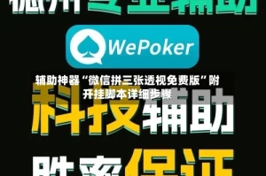 辅助神器“微信拼三张透视免费版”附开挂脚本详细步骤