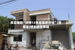 真实辅助“财神13张自建房开挂”(透视挂)辅助透视教程