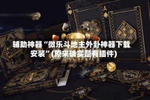 辅助神器“微乐斗地主外卦神器下载安装”(原来确实是有插件)