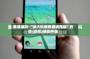 教程辅助!“填大坑辅助器通用版”开挂(透视)辅助神器
