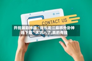 开挂辅助神器“微乐龙江麻将外卦神器下载”太坑人了,真的有挂