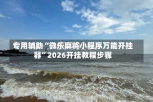 专用辅助“微乐麻将小程序万能开挂器”2026开挂教程步骤