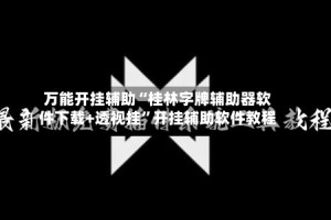 万能开挂辅助“桂林字牌辅助器软件下载+透视挂”开挂辅助软件教程