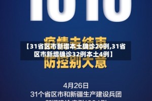 【31省区市新增本土确诊20例,31省区市新增确诊32例本土4例】