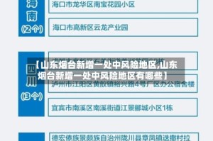【山东烟台新增一处中风险地区,山东烟台新增一处中风险地区有哪些】