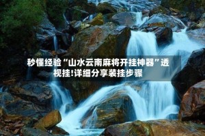 秒懂经验“山水云南麻将开挂神器”透视挂!详细分享装挂步骤