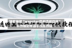 辅助神器“wepoker德州透视软件”科技辅助神器手机版教程