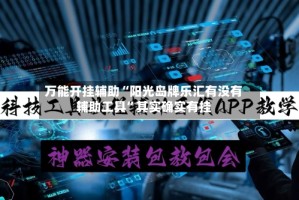 万能开挂辅助“阳光岛牌乐汇有没有辅助工具”其实确实有挂