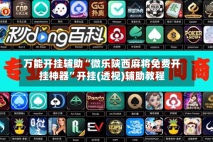 万能开挂辅助“微乐陕西麻将免费开挂神器”开挂(透视)辅助教程