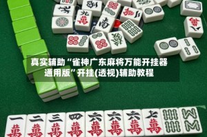 真实辅助“雀神广东麻将万能开挂器通用版”开挂(透视)辅助教程