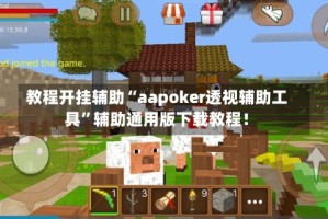 教程开挂辅助“aapoker透视辅助工具”辅助通用版下载教程！