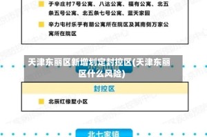 天津东丽区新增划定封控区(天津东丽区什么风险)