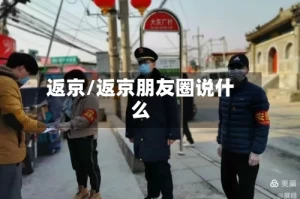 返京/返京朋友圈说什么