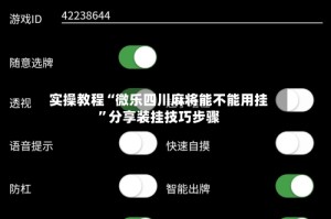 实操教程“微乐四川麻将能不能用挂”分享装挂技巧步骤