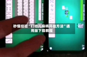 秒懂经验“打哈儿麻将开挂方法”通用版下载教程