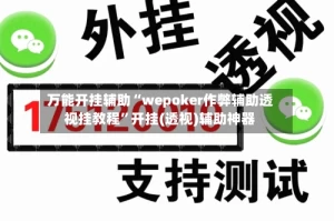 万能开挂辅助“wepoker作弊辅助透视挂教程”开挂(透视)辅助神器