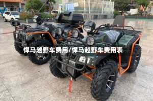 悍马越野车费用/悍马越野车费用表