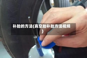 补胎的方法(真空胎补胎方法视频)