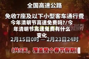 今年清明节高速免费吗?/今年清明节高速免费有什么变化