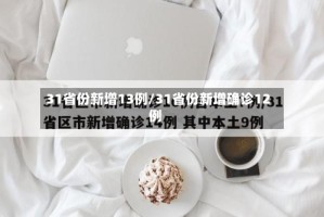 31省份新增13例/31省份新增确诊12例
