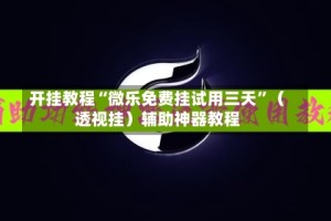 开挂教程“微乐免费挂试用三天”（透视挂）辅助神器教程