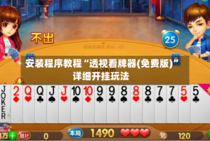 安装程序教程“透视看牌器(免费版)”详细开挂玩法