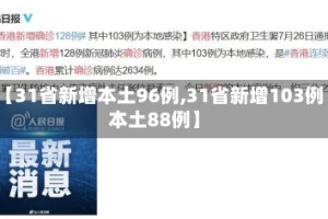 【31省新增本土96例,31省新增103例本土88例】