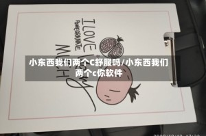 小东西我们两个C舒服吗/小东西我们两个c你软件