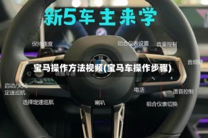 宝马操作方法视频(宝马车操作步骤)