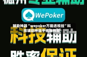 辅助神器“wepoker万能透视挂”科技辅助神器手机版教程