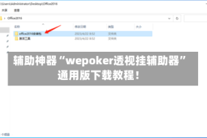 辅助神器“wepoker透视挂辅助器”通用版下载教程！