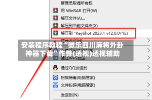 安装程序教程“微乐四川麻将外卦神器下载”作弊(透视)透视辅助