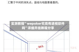 实测教程”wepoker究竟有透视软件吗”详细开挂教程分享