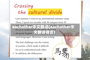 eachother中文翻译(eachother中文翻译语言)